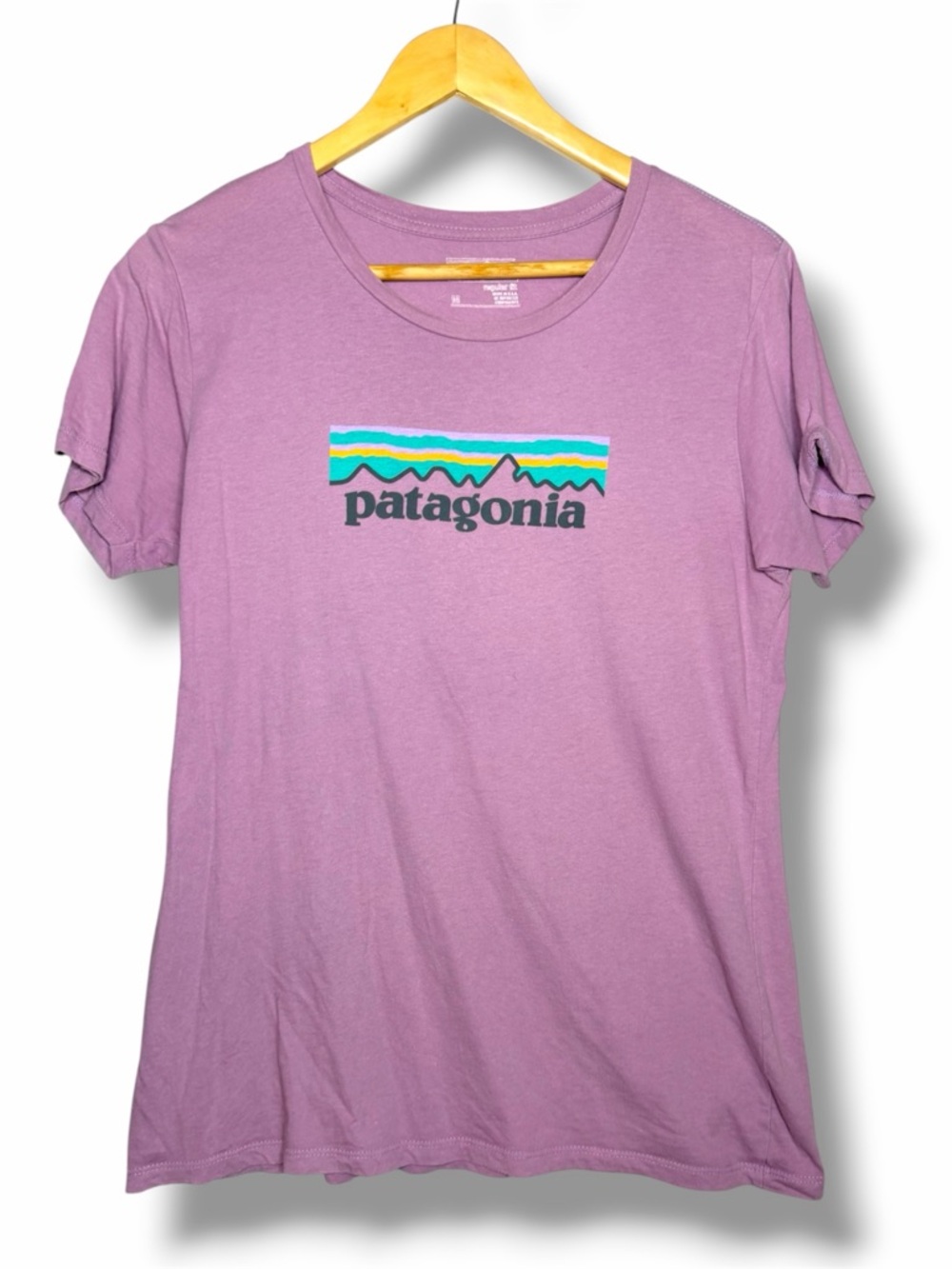 Patagonia Pastel P-6 Logo Cotton Crewneck T-shirt Women’s Size Medium